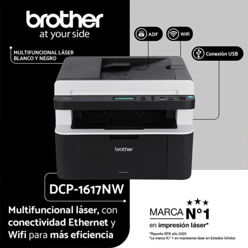 DCP-1617NW Multifuncional Láser monocromática Brother - Imagen 4