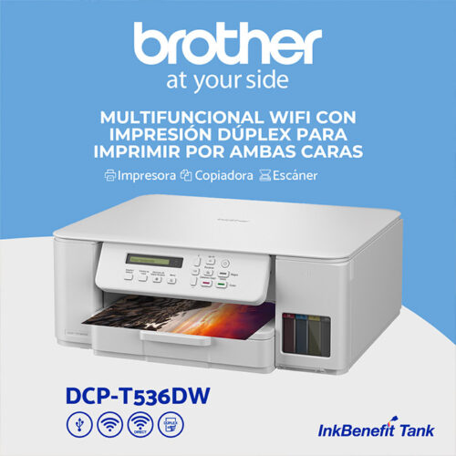DCP-T536DW Impresora multifuncional de inyección de tinta color InkBenefit Tank - Imagen 4