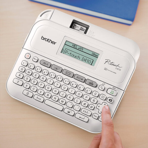 PT-D410 Rotuladora electrónica de escritorio con conectividad USB