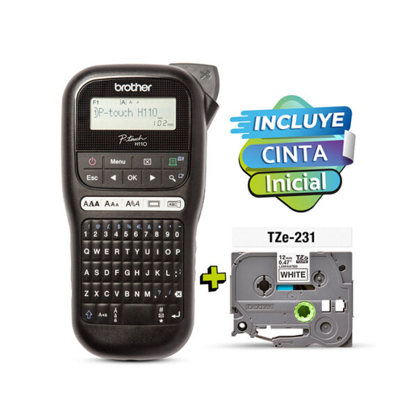 PT-H110BK Rotuladora portátil de fácil uso